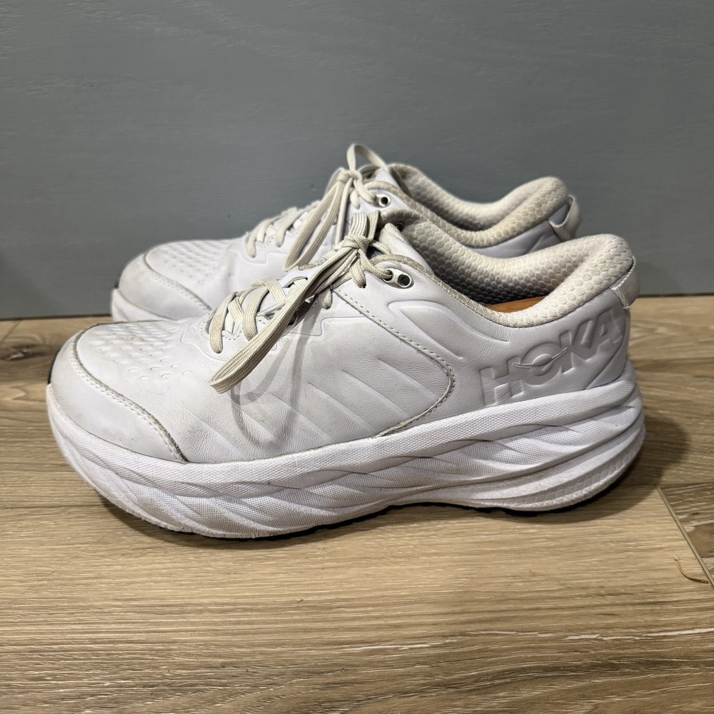 Hoka One One Bondi SR Running Shoes Sneakers Women’s Sz 10.5 D 1110521 White